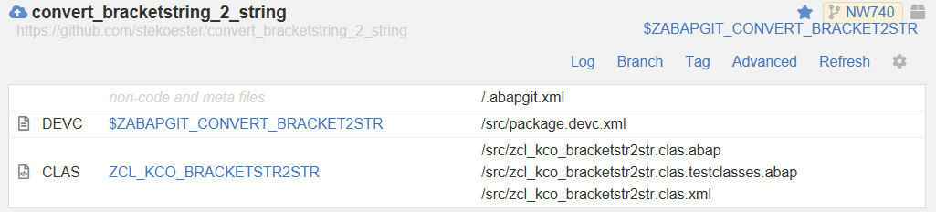 abapGit Import erfolgreich abgeschlossen