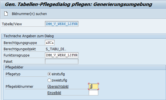 Funktionsgruppe und Dynpro 1 vergeben