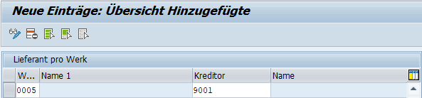 Neue Einträge in SM30 erfassen