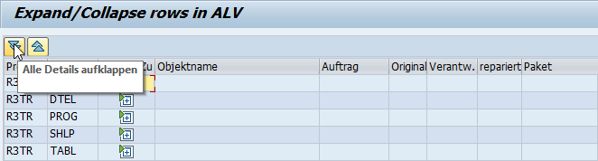 SAP ALV alle Details aufklappen Button