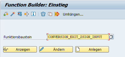 SE37 Baustein INPUT anlegen