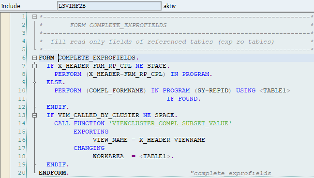 Subroutine routine COMPL_ invocation