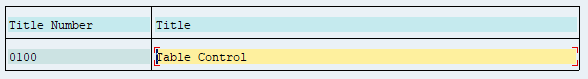 SAP GUI Dynpro Titlebar Configuration