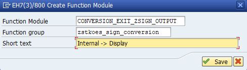 SAP GUI allocate module to active function group