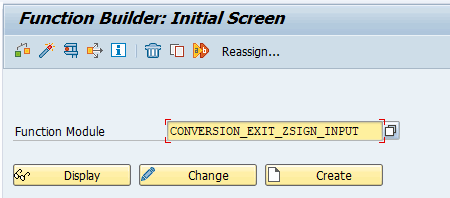 SE37 create function module INPUT initial screen