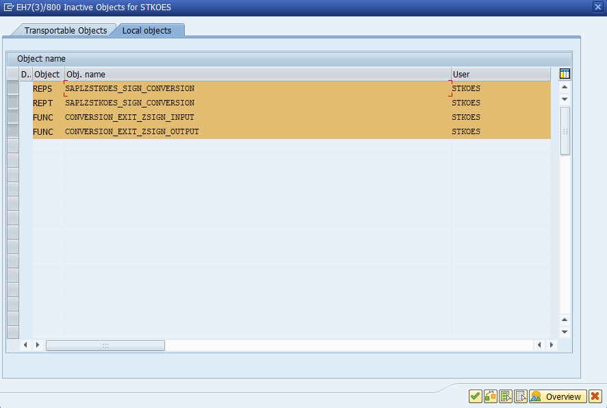 Activate complete function group tree
