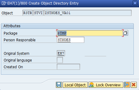 Save variant inside package